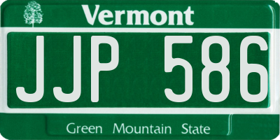VT license plate JJP586