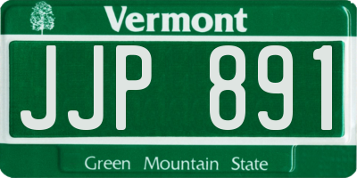 VT license plate JJP891