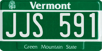 VT license plate JJS591