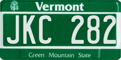 VT license plate JKC282