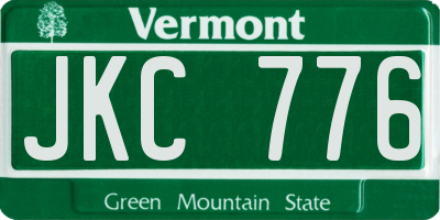 VT license plate JKC776