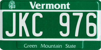 VT license plate JKC976