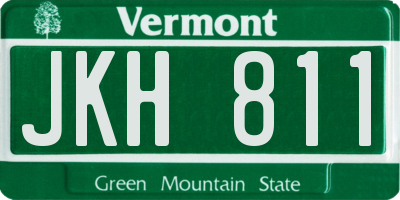 VT license plate JKH811