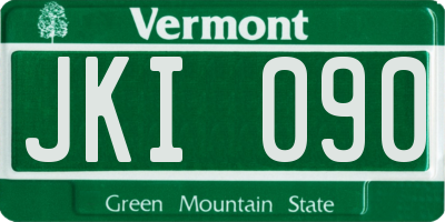 VT license plate JKI090