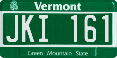 VT license plate JKI161