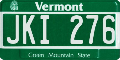VT license plate JKI276