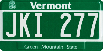 VT license plate JKI277