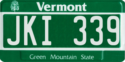 VT license plate JKI339
