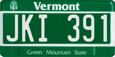 VT license plate JKI391