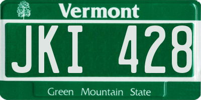VT license plate JKI428