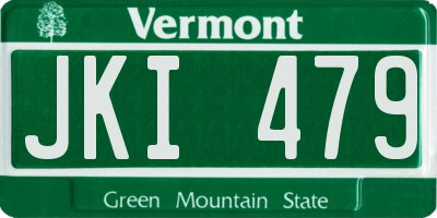 VT license plate JKI479