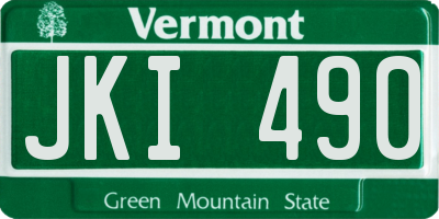 VT license plate JKI490