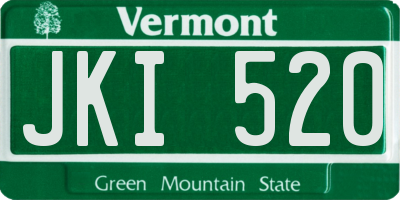 VT license plate JKI520
