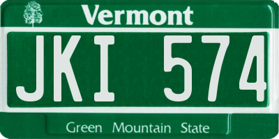 VT license plate JKI574