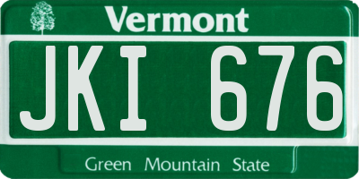 VT license plate JKI676