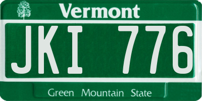 VT license plate JKI776