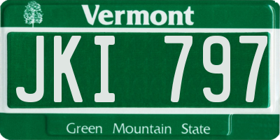 VT license plate JKI797