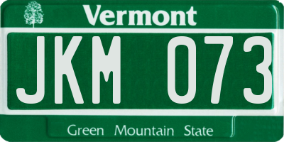 VT license plate JKM073