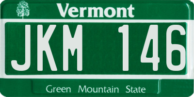 VT license plate JKM146
