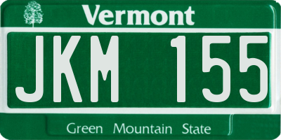 VT license plate JKM155