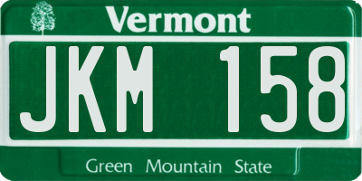 VT license plate JKM158