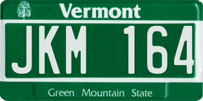 VT license plate JKM164