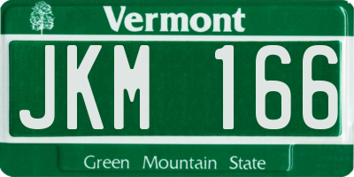 VT license plate JKM166