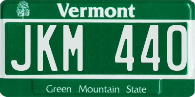 VT license plate JKM440