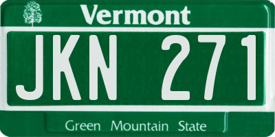 VT license plate JKN271