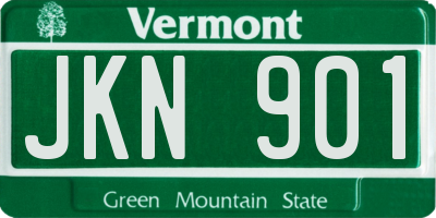 VT license plate JKN901