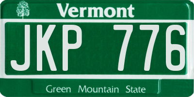 VT license plate JKP776