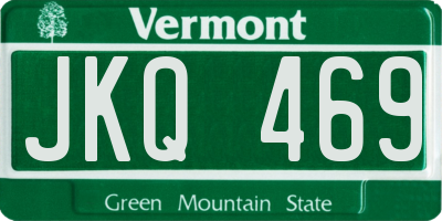 VT license plate JKQ469