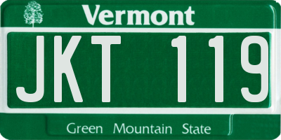 VT license plate JKT119