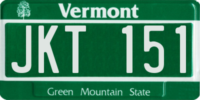 VT license plate JKT151