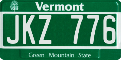 VT license plate JKZ776