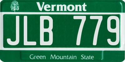 VT license plate JLB779