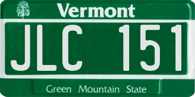 VT license plate JLC151