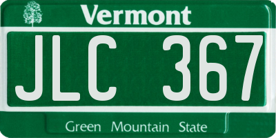 VT license plate JLC367