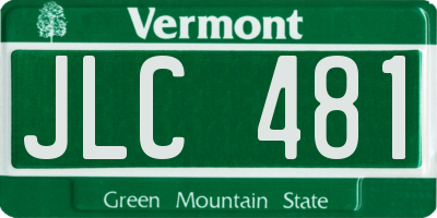 VT license plate JLC481