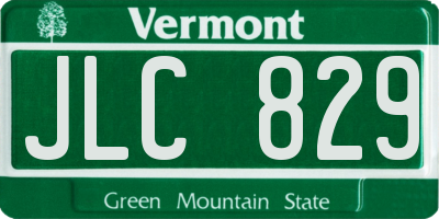 VT license plate JLC829