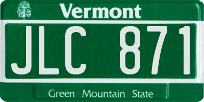 VT license plate JLC871
