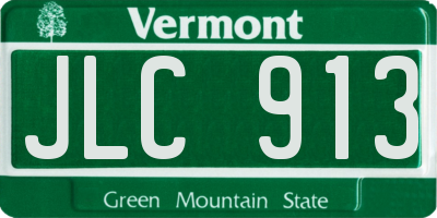 VT license plate JLC913