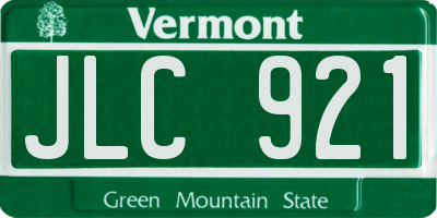 VT license plate JLC921