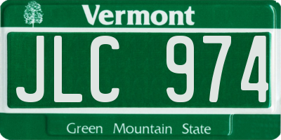 VT license plate JLC974