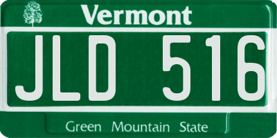 VT license plate JLD516