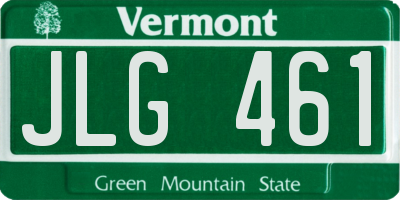 VT license plate JLG461