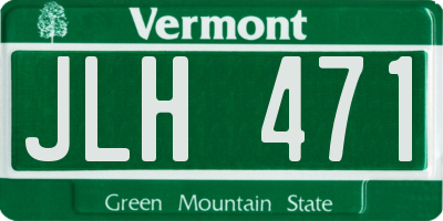 VT license plate JLH471