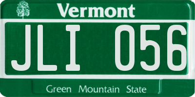 VT license plate JLI056