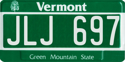 VT license plate JLJ697
