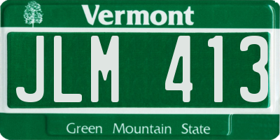VT license plate JLM413